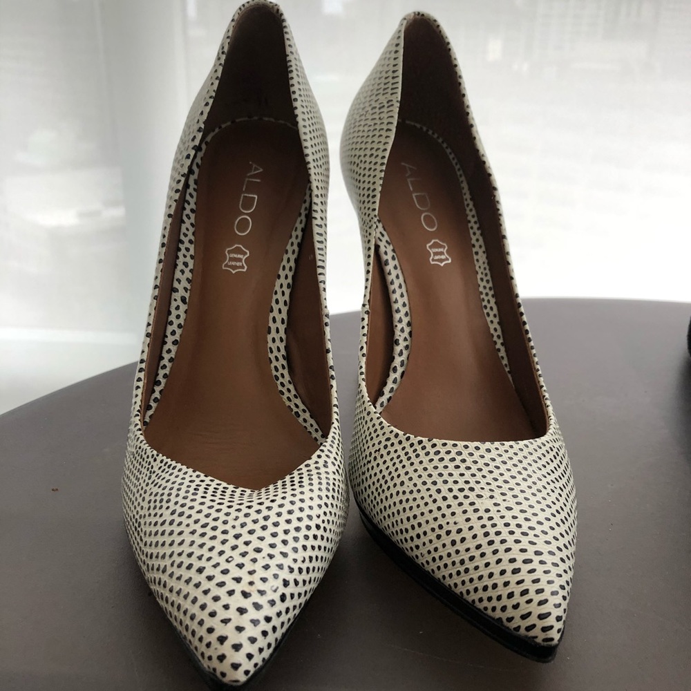 Aldo polka dot heels
